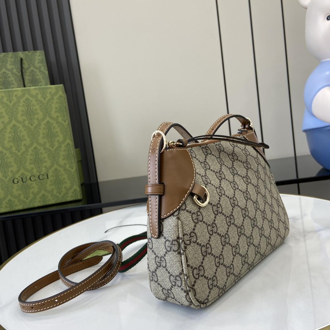 Gucci GG Emblem Small Shoulder Bag - DesignerGu