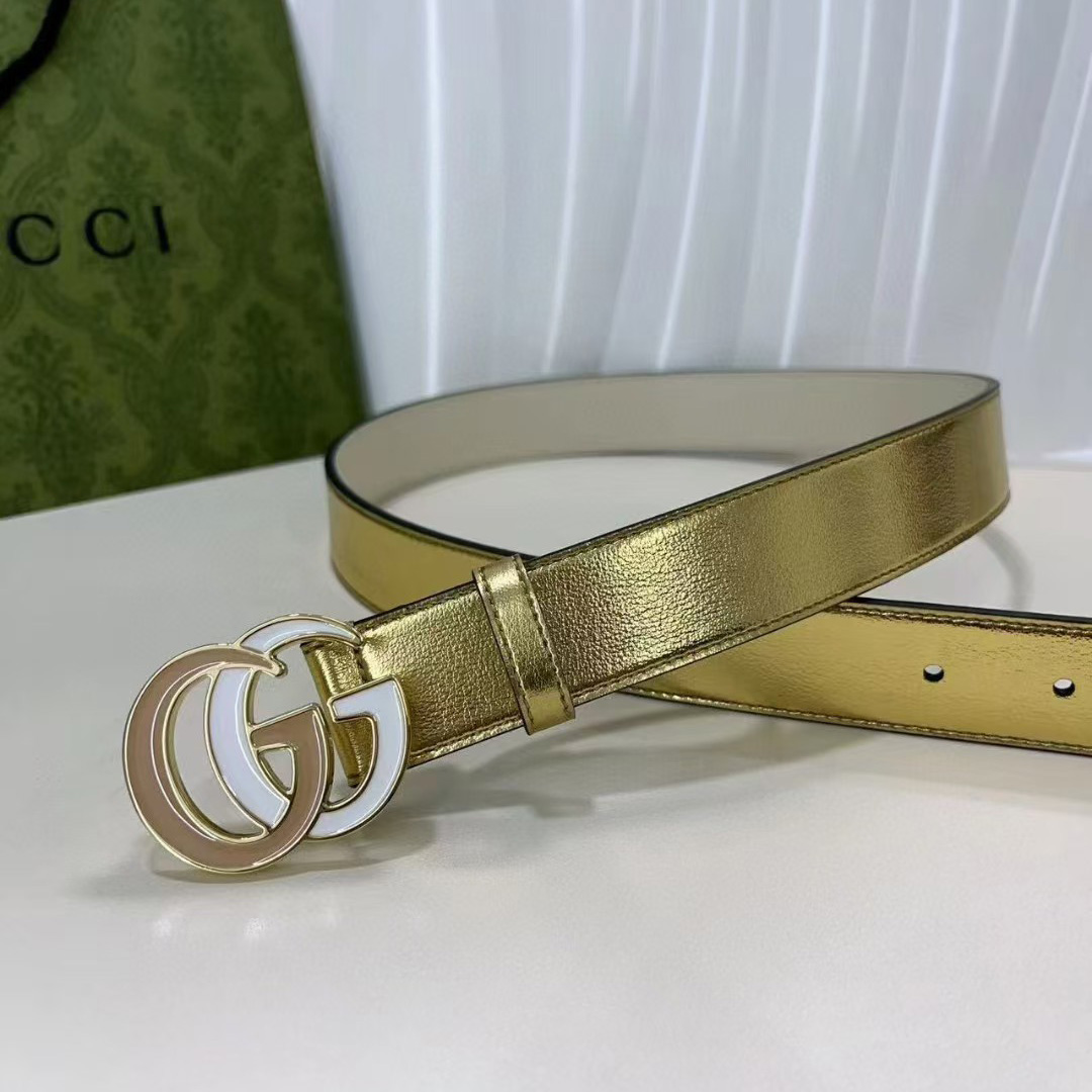 Gucci Leather Belt  - DesignerGu