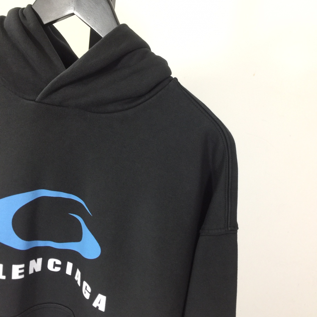 Balenciaga Loop Sports Icon Hoodie Medium Fit - DesignerGu