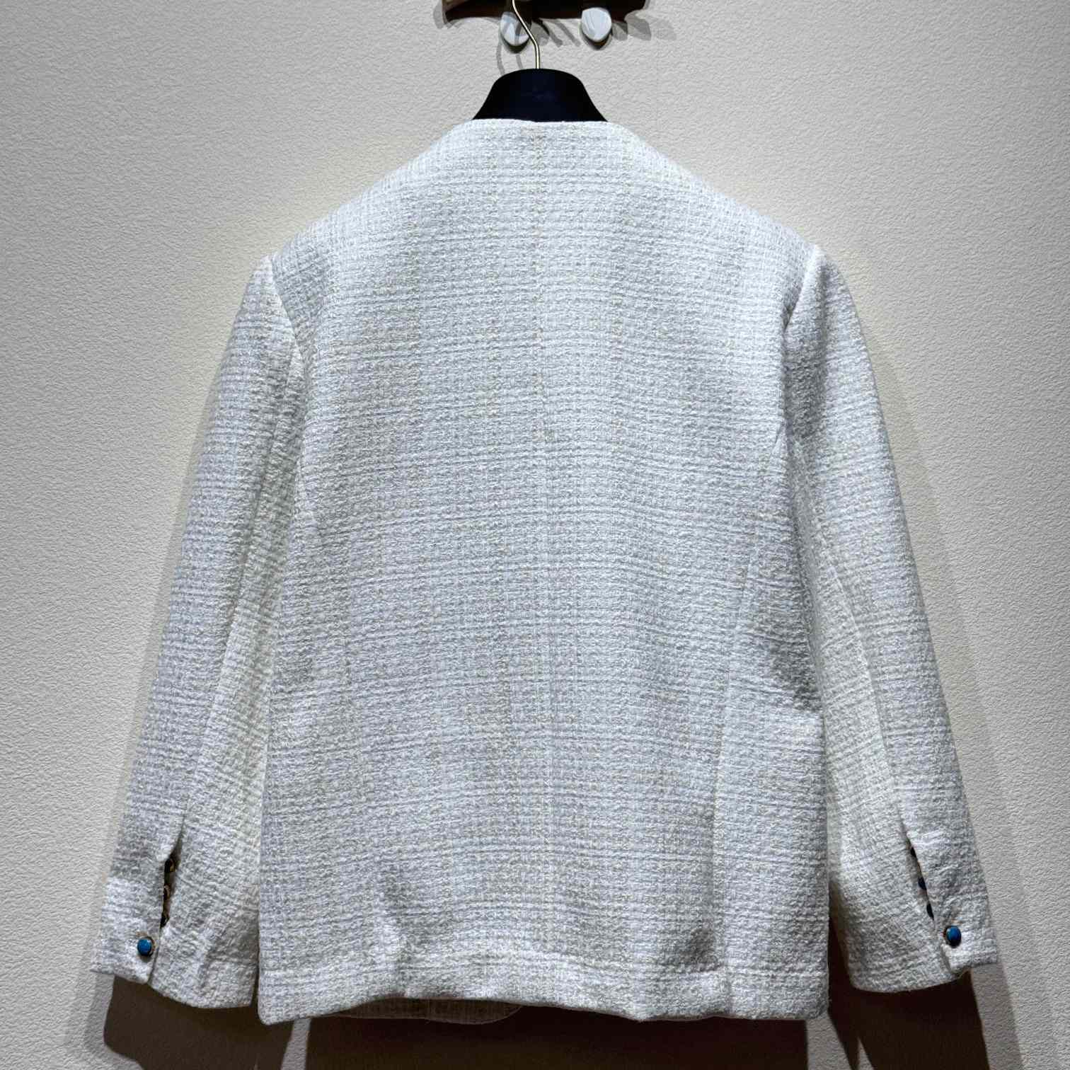 Louis Vuitton Chic Collarless Baby Llama And Wool-Blend Jacket    1AG472 - DesignerGu