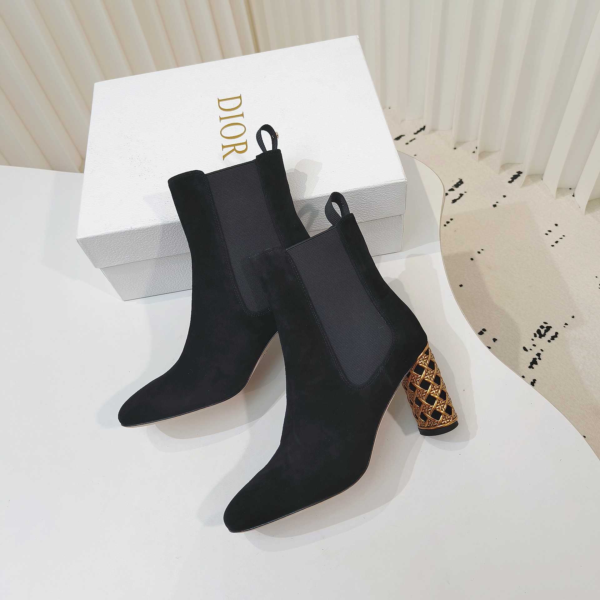 Dior Icon Heeled Ankle Boot - DesignerGu