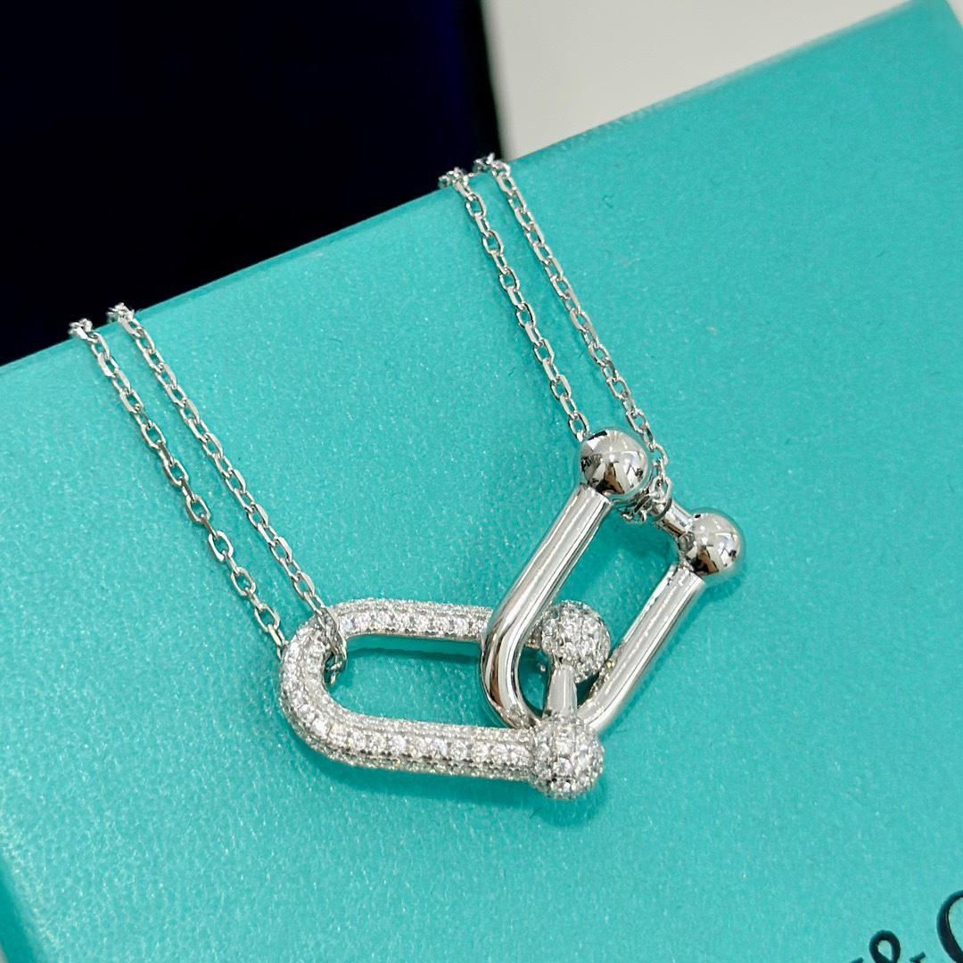 Tiffany & Co. Large Double Link Pendant - DesignerGu