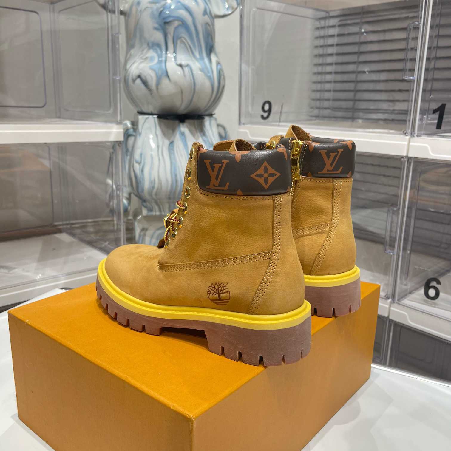 Louis Vuitton x 6 Inch Ankle Boot 'Wheat' - DesignerGu