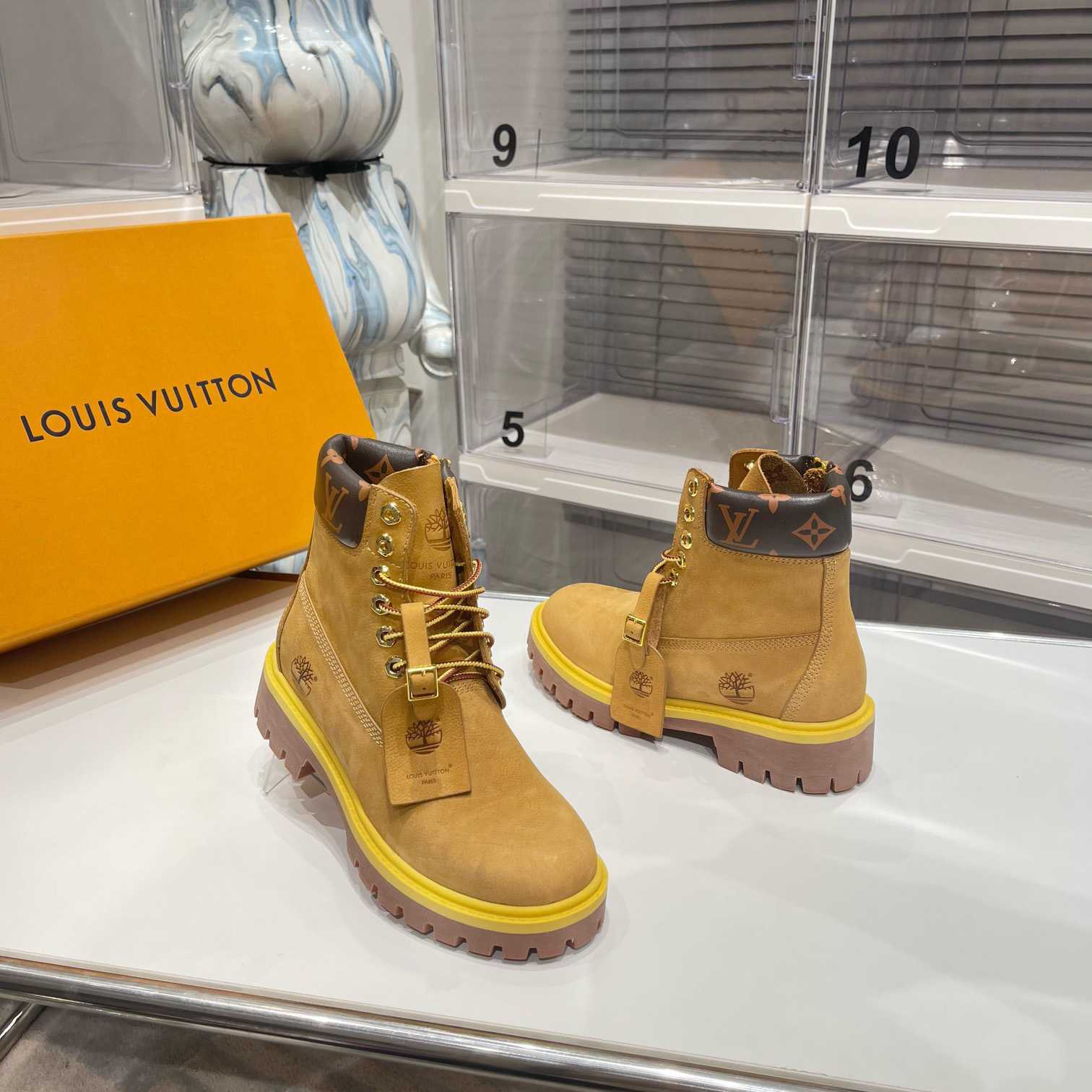 Louis Vuitton x 6 Inch Ankle Boot 'Wheat' - DesignerGu