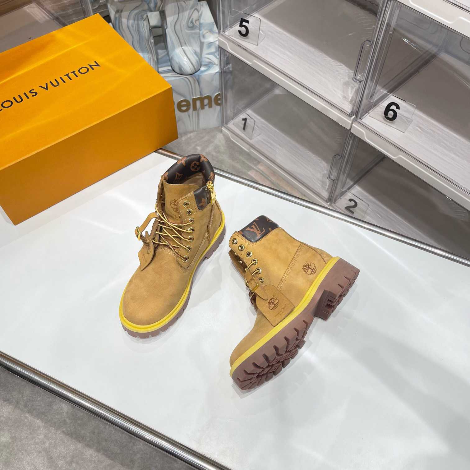 Louis Vuitton x 6 Inch Ankle Boot 'Wheat' - DesignerGu