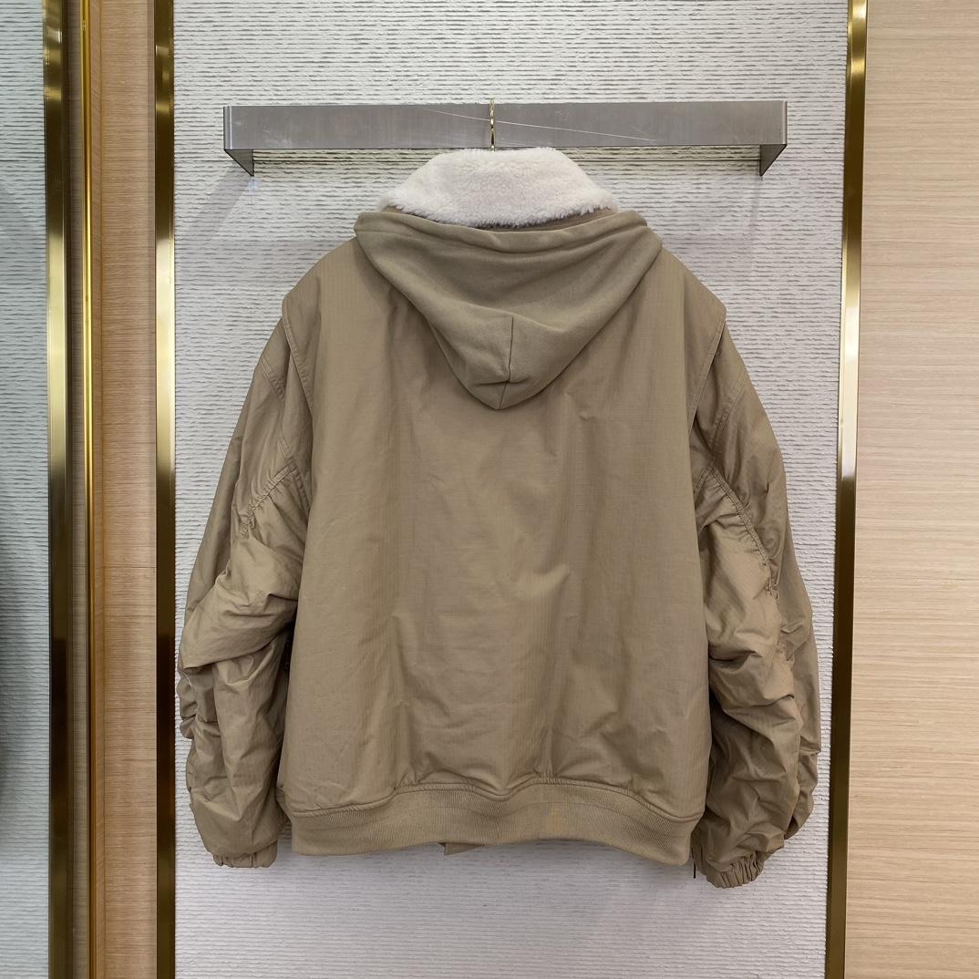 Balenciaga Hooded Bomber Jacket - DesignerGu