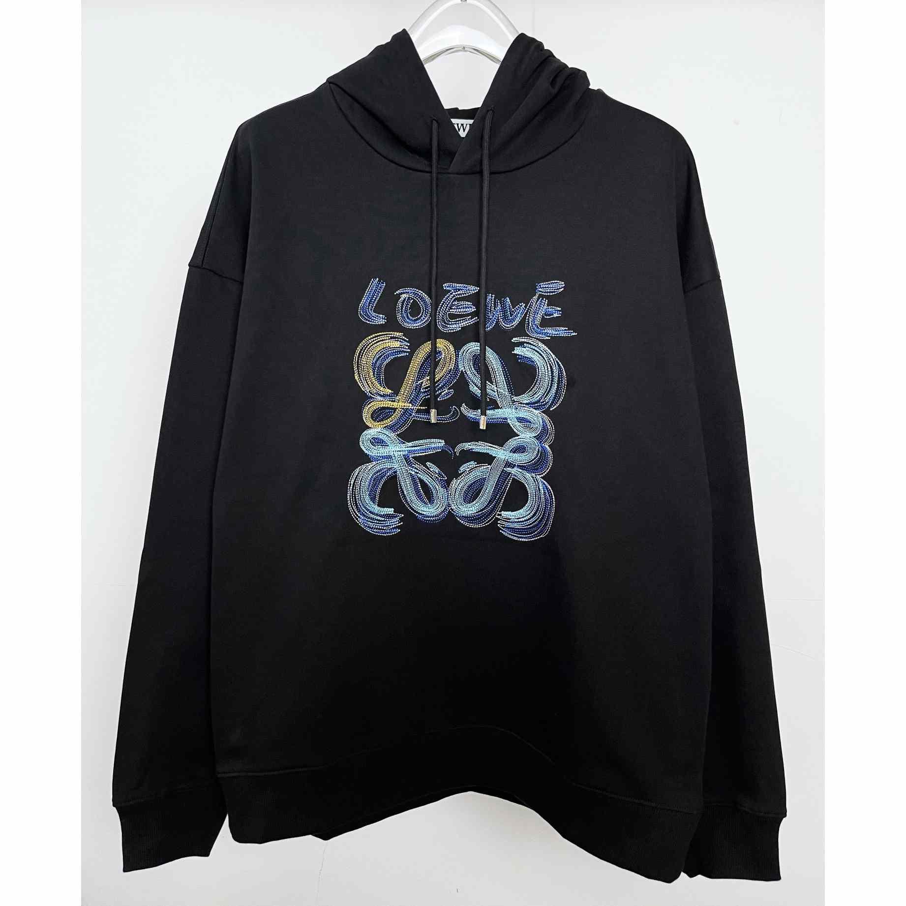 Loewe Hooded Sweatshirt In Cotton - DesignerGu