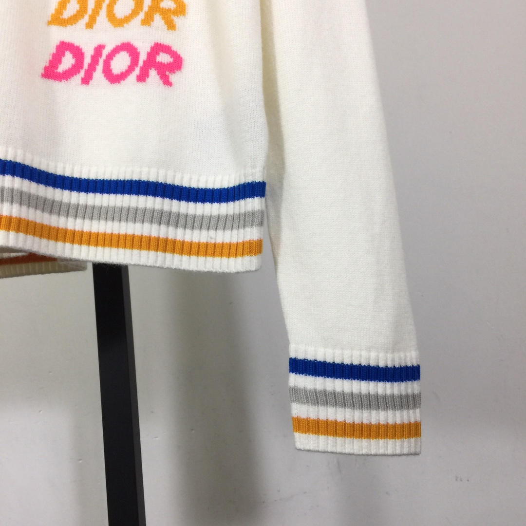 Dior Wool and Cashmere Intarsia Sweater - DesignerGu