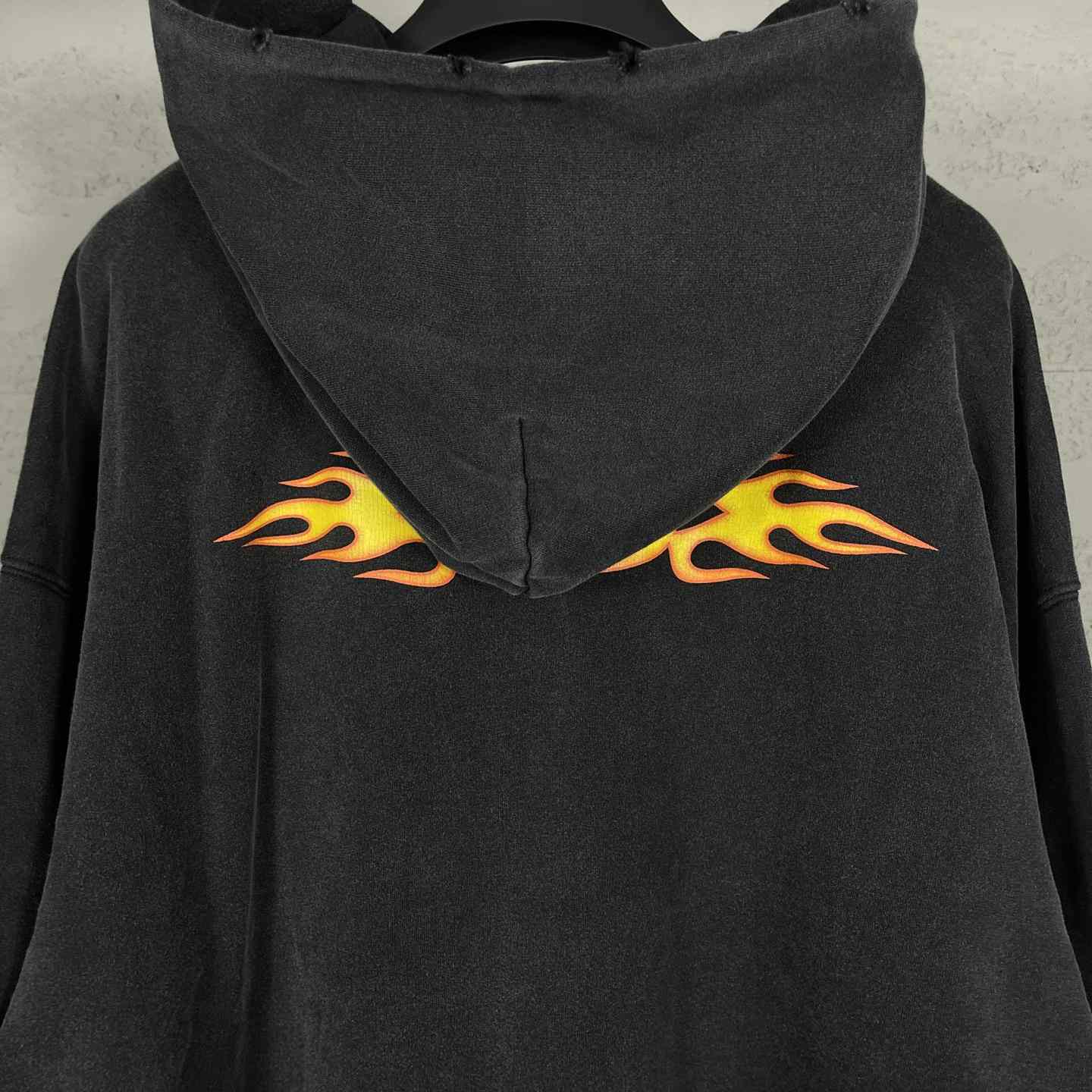 Balenciaga Oversized Flame Hoody - DesignerGu