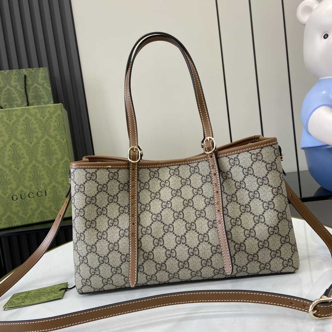 Gucci GG Emblem Small Tote Bag - DesignerGu