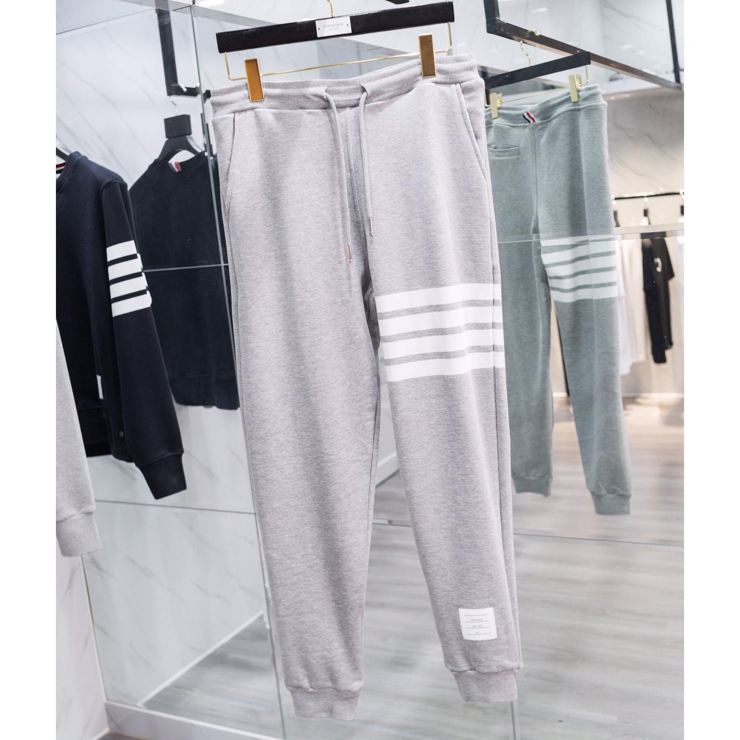 Thom Browne 4-Bar Cotton Track Pants - DesignerGu