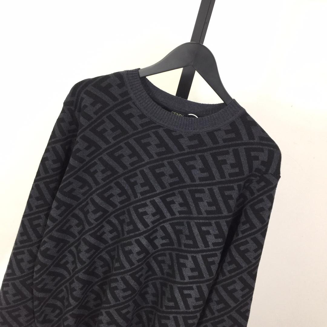 Fendi Black Wool Pullover - DesignerGu