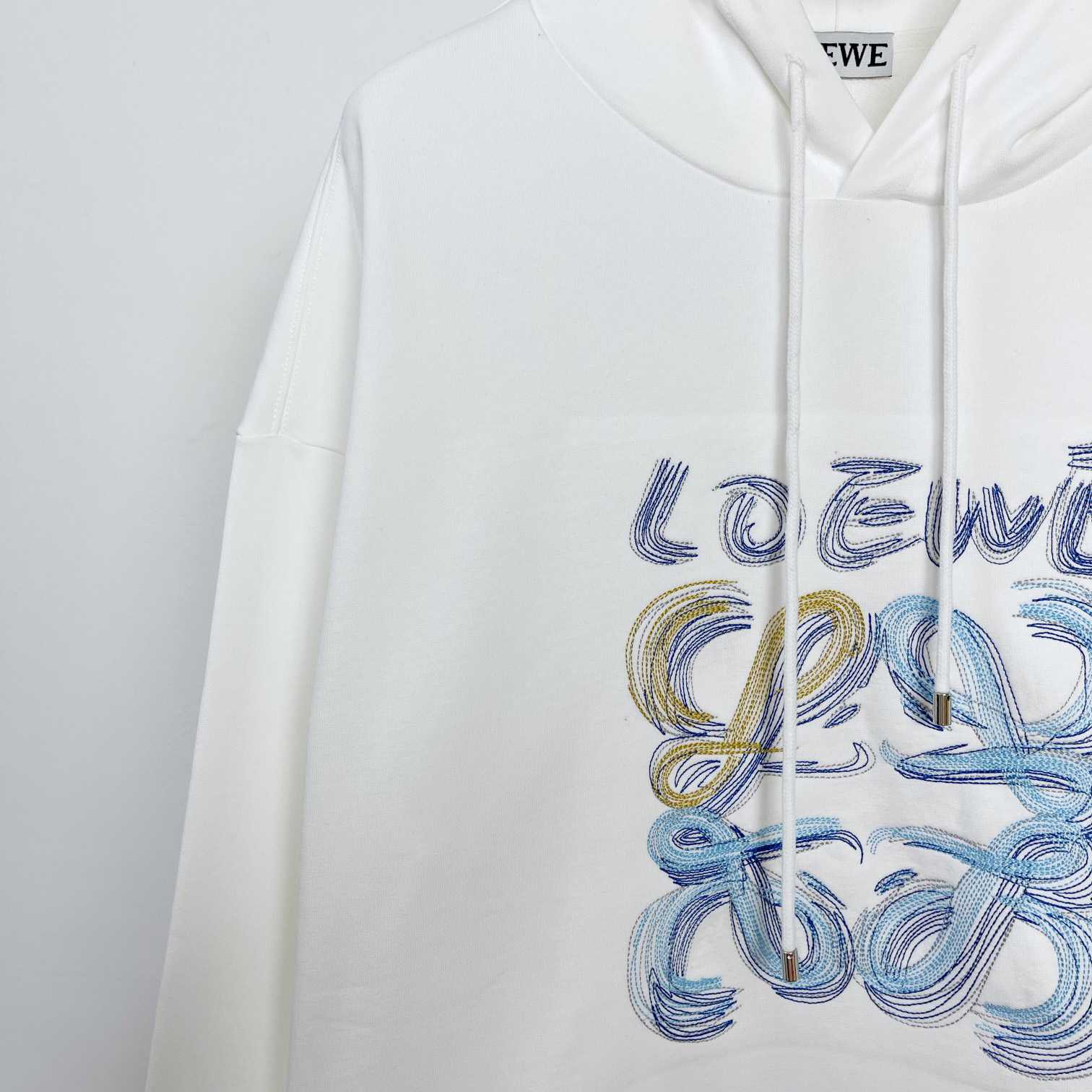 Loewe Hooded Sweatshirt In Cotton - DesignerGu