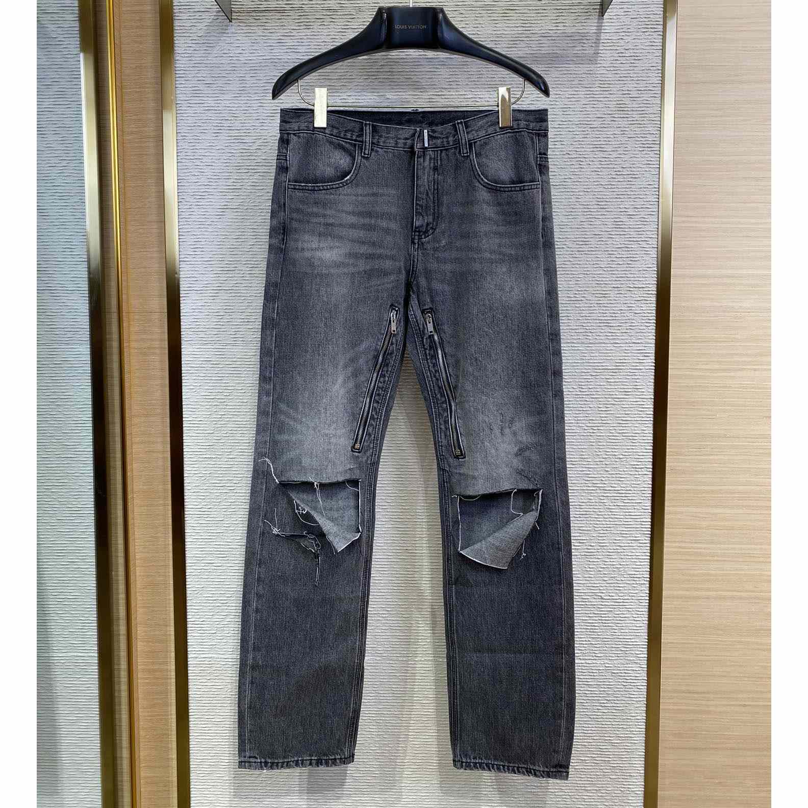 Givenchy Distressed Straight-leg Jeans - DesignerGu