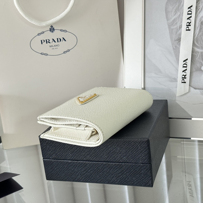 Prada Saffiano Leather Wallet    11.2x8.5cm - DesignerGu