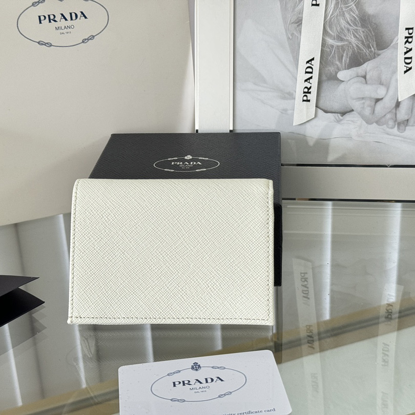 Prada Saffiano Leather Wallet    11.2x8.5cm - DesignerGu