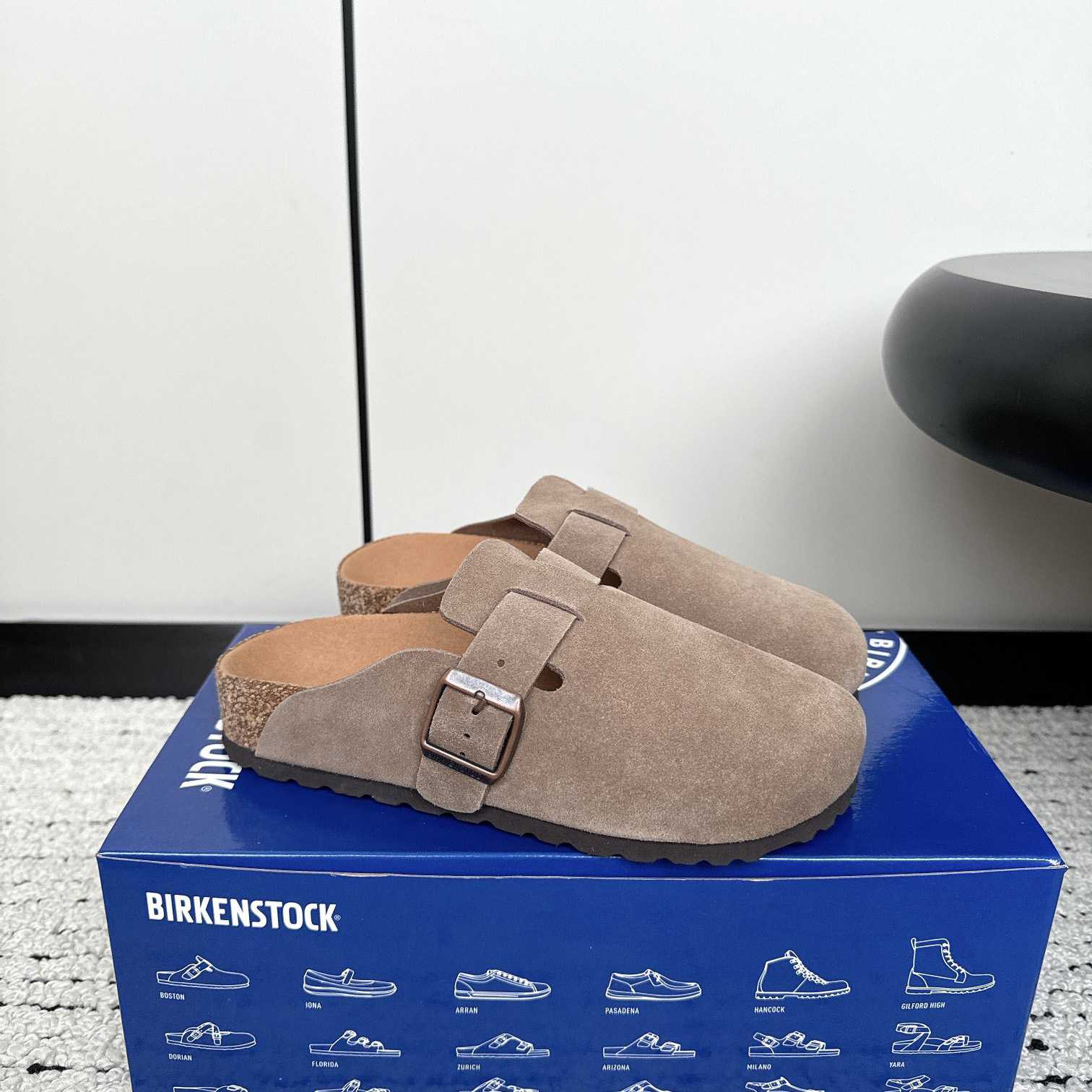 Birkenstock Boston Soft Footbed Suede Leather - DesignerGu