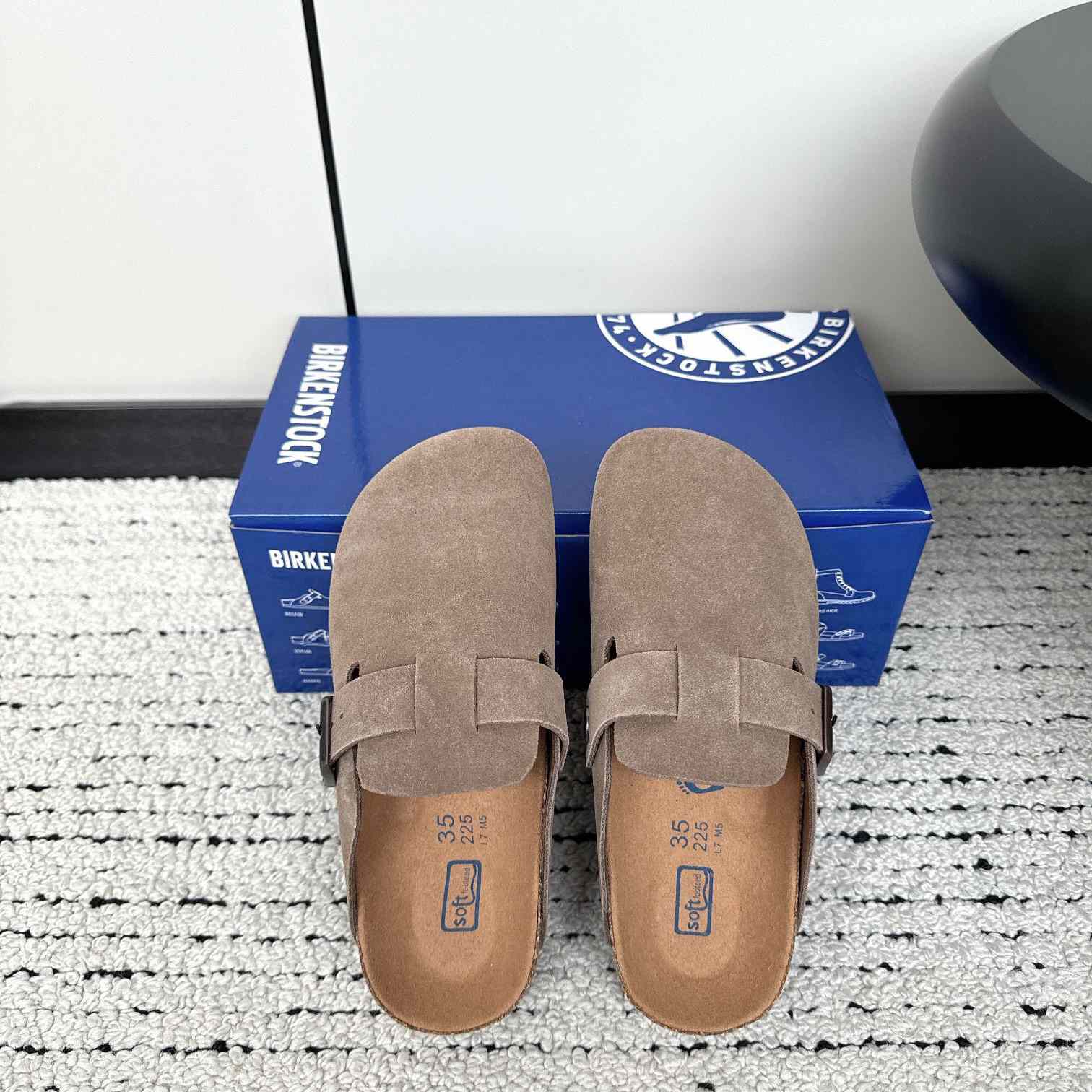 Birkenstock Boston Soft Footbed Suede Leather - DesignerGu