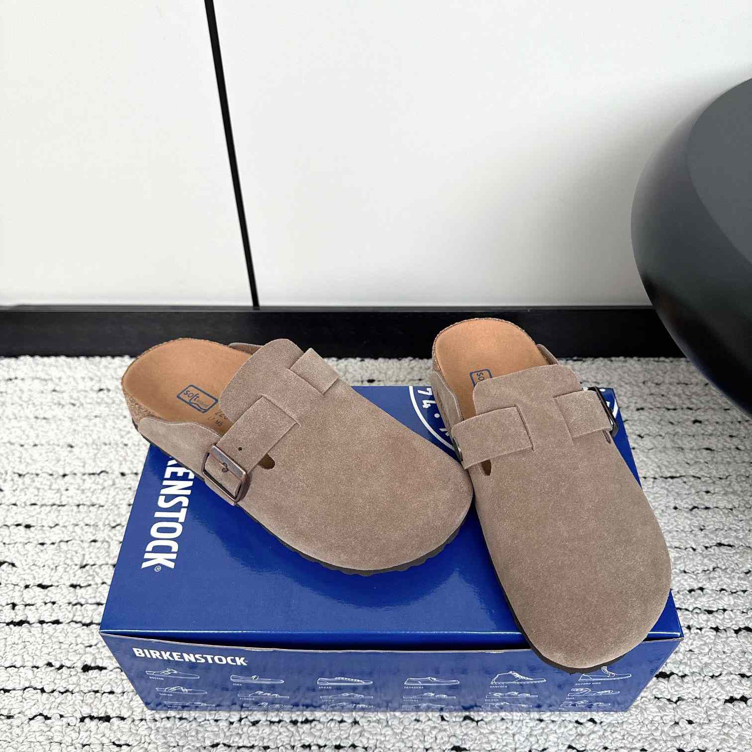 Birkenstock Boston Soft Footbed Suede Leather - DesignerGu