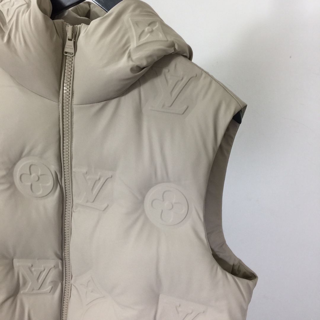 Louis Vuitton Monogram Boyhood Puffer Leather Gilet    - DesignerGu