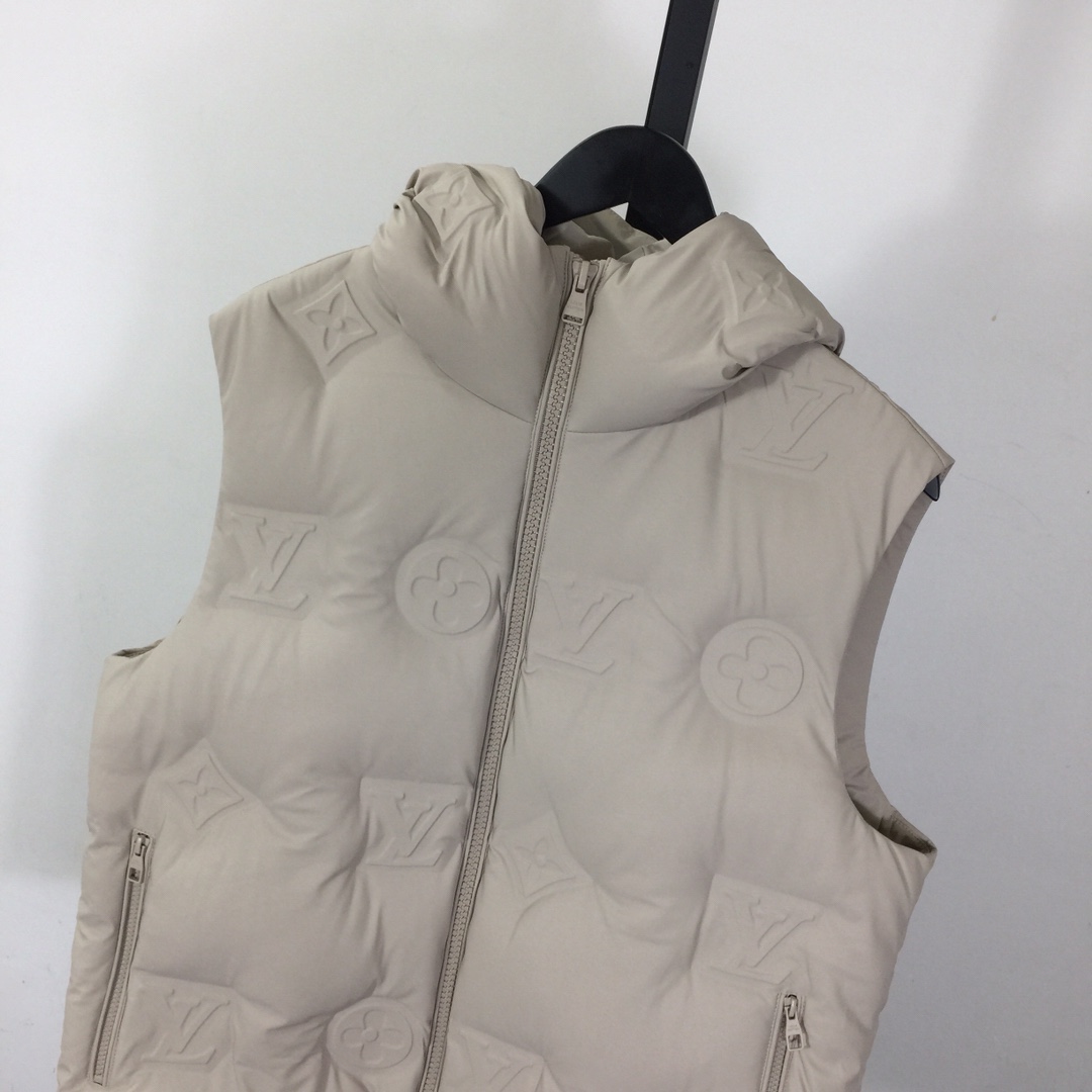 Louis Vuitton Monogram Boyhood Puffer Leather Gilet    - DesignerGu