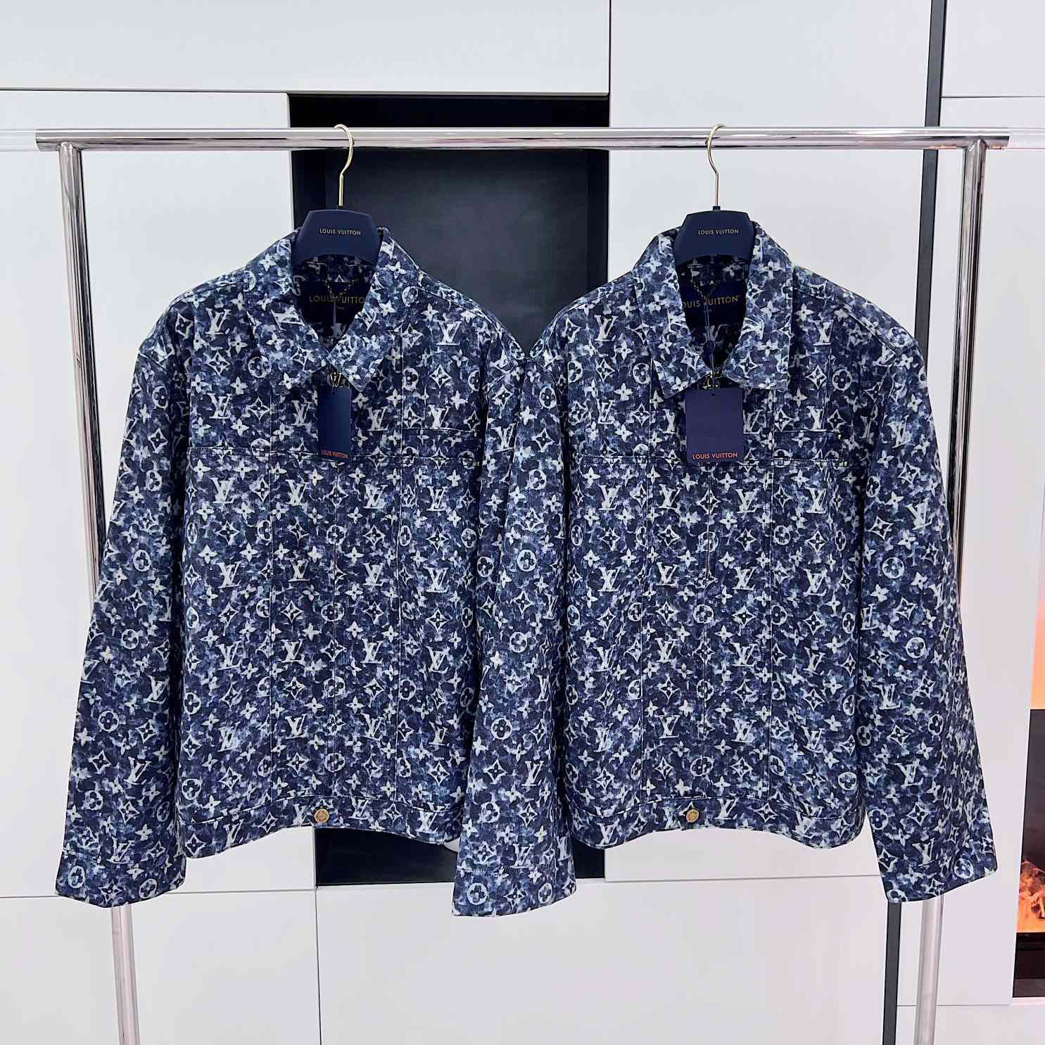 Louis Vuitton Monogram Printed Denim Jacket - DesignerGu