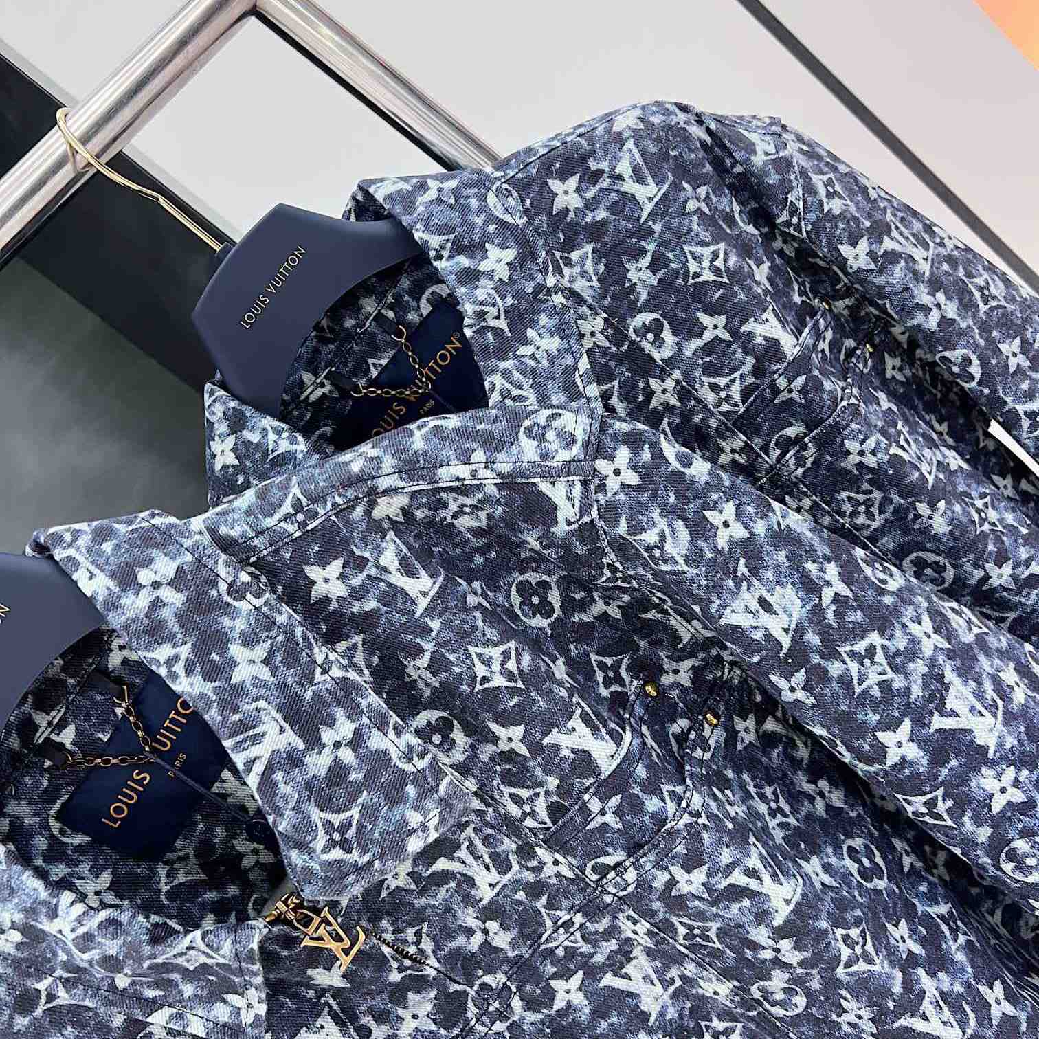 Louis Vuitton Monogram Printed Denim Jacket - DesignerGu