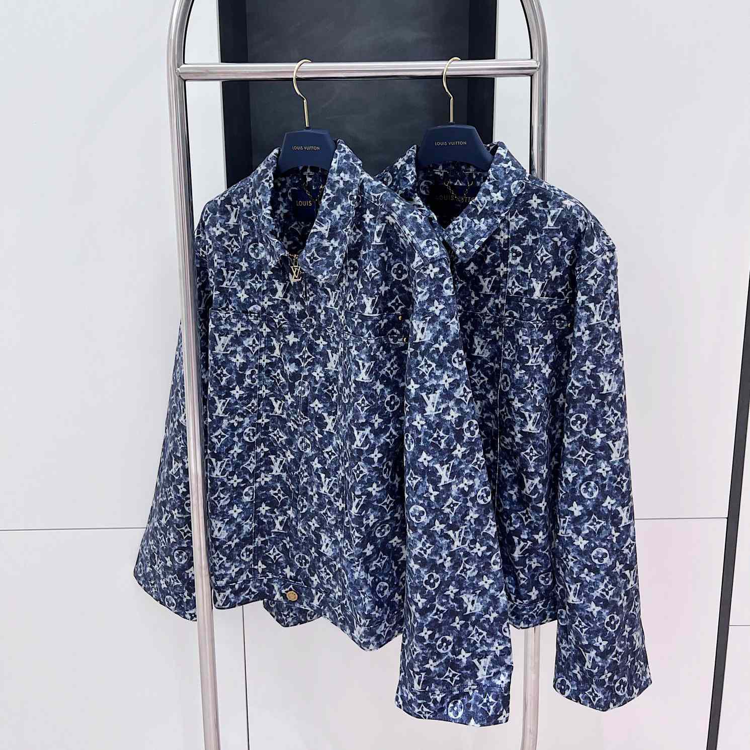 Louis Vuitton Monogram Printed Denim Jacket - DesignerGu