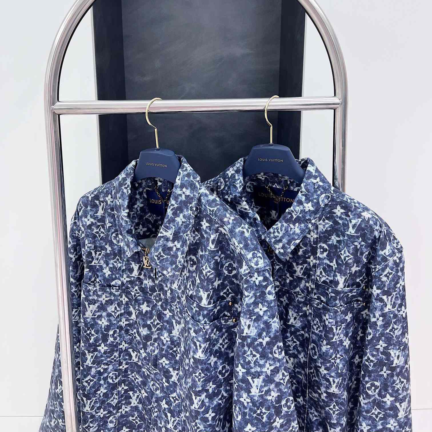 Louis Vuitton Monogram Printed Denim Jacket - DesignerGu