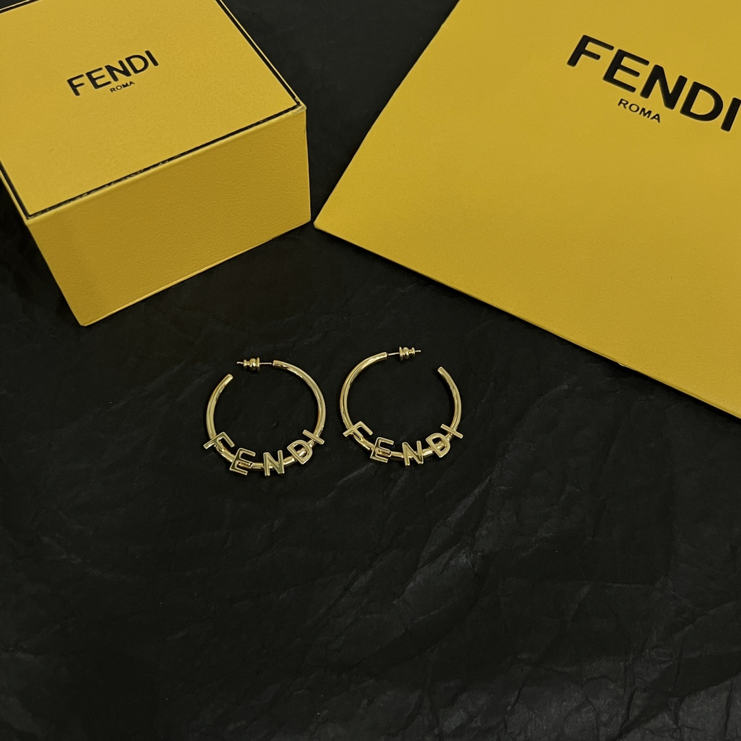 Fendi Fendigraphy Earrings  - DesignerGu