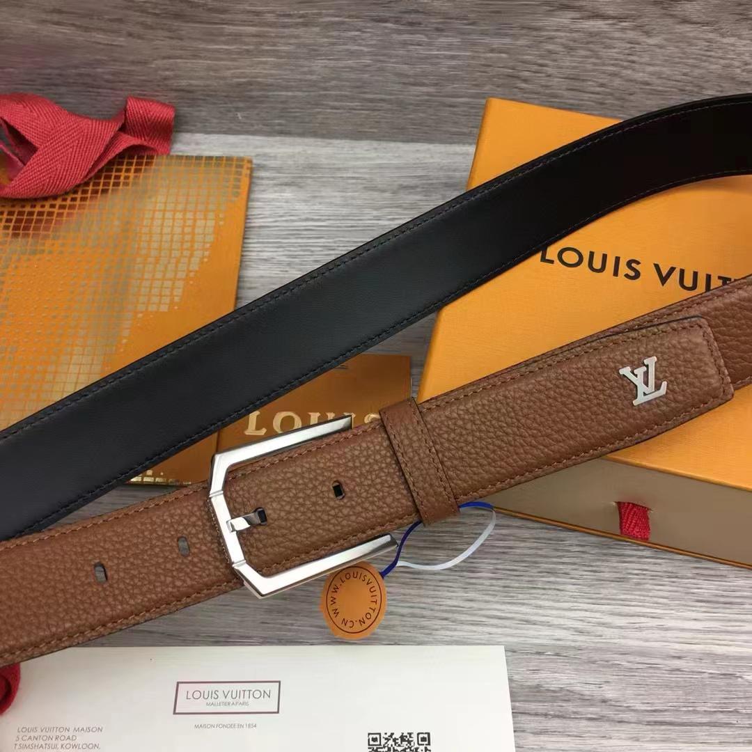 Louis Vuitton Heritage Belt - DesignerGu