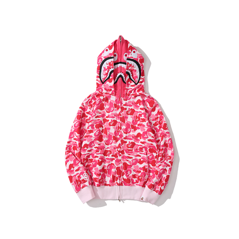 Bape Big ABC Camo Shark Full Zip Hoodie - DesignerGu