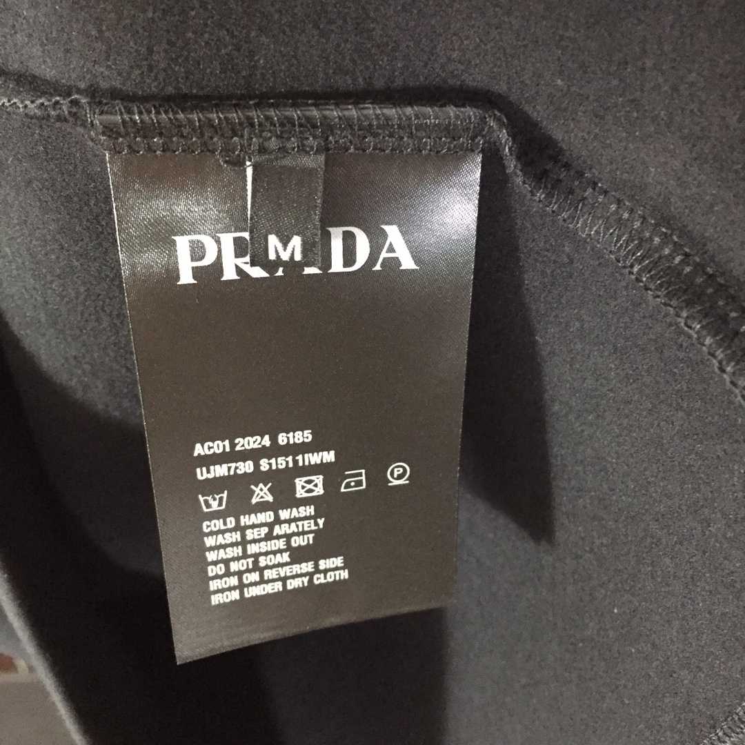 Prada Long-sleeved Cotton T-shirt - DesignerGu