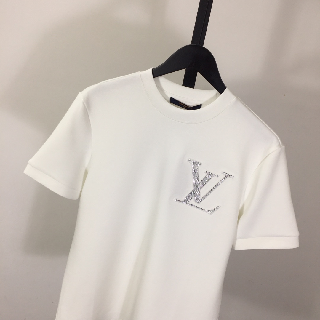 Louis Vuitton Logo Cotton T-shirt - DesignerGu