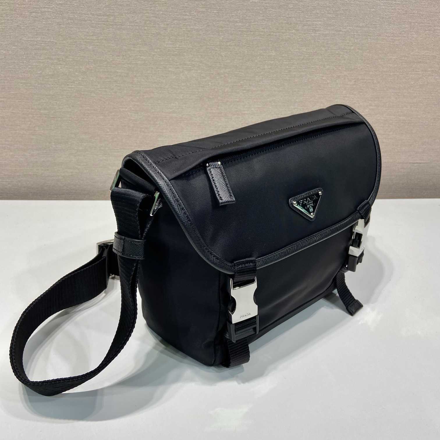 Prada Re-Nylon And Saffiano Leather Shoulder Bag - DesignerGu