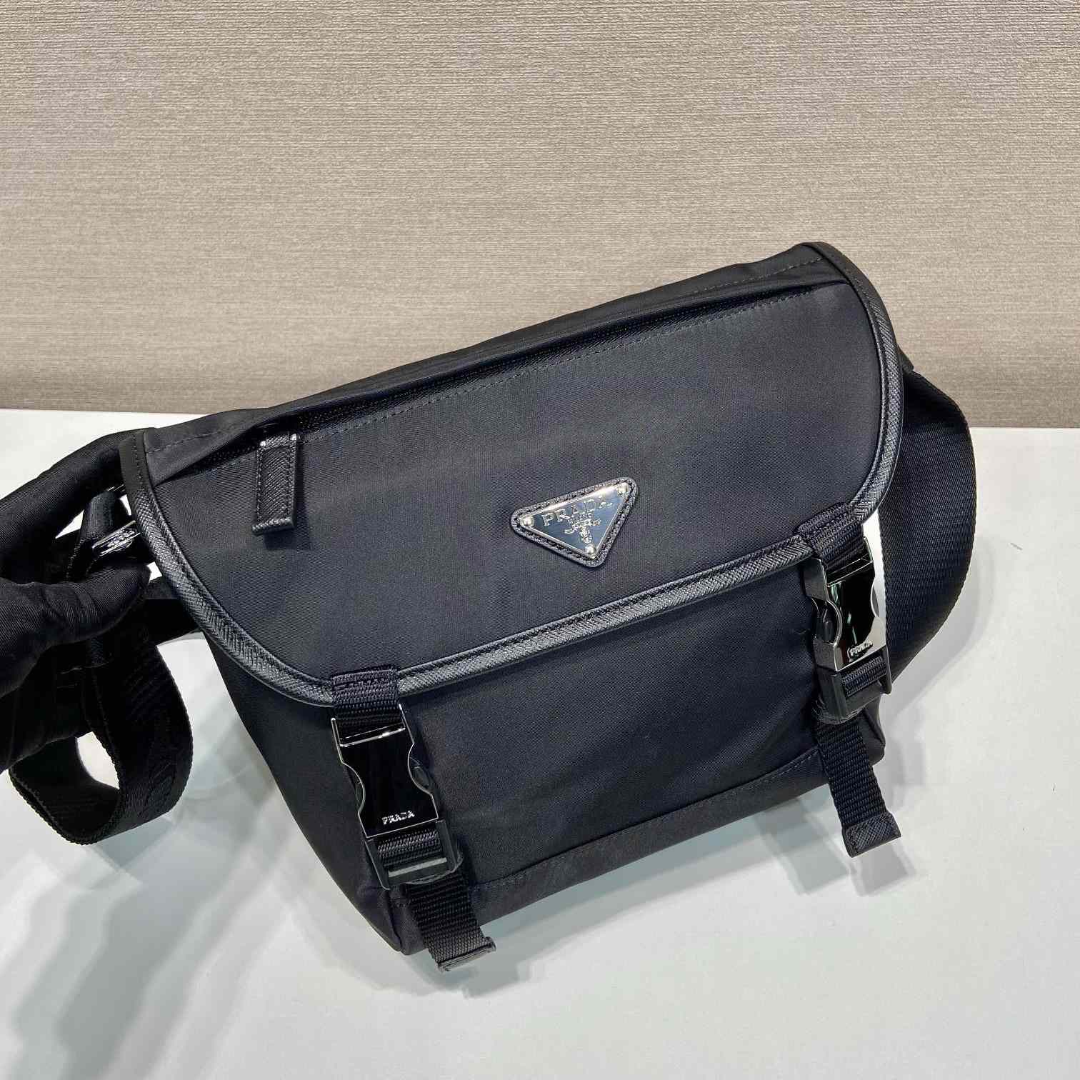 Prada Re-Nylon And Saffiano Leather Shoulder Bag - DesignerGu