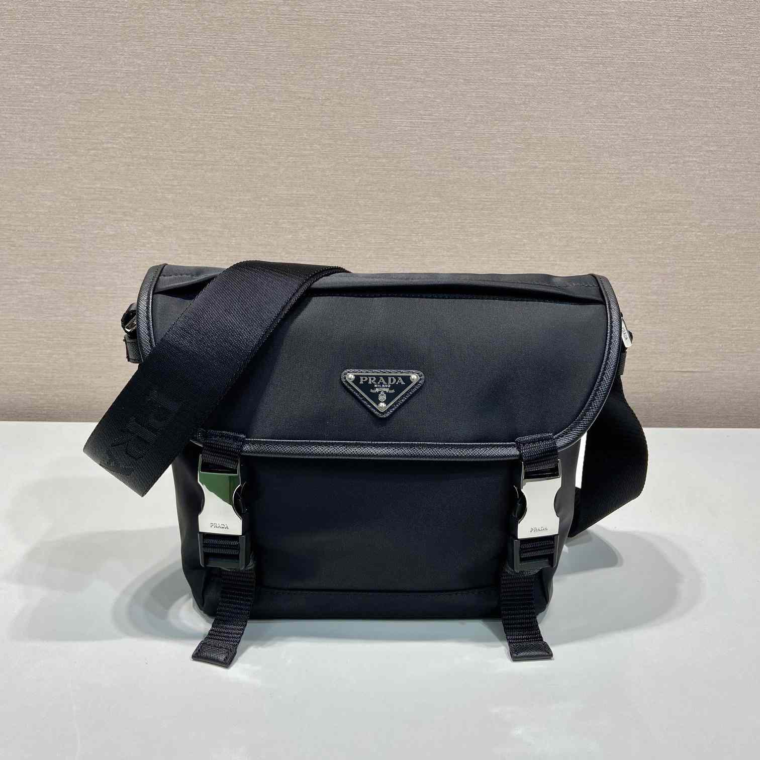 Prada Re-Nylon And Saffiano Leather Shoulder Bag - DesignerGu