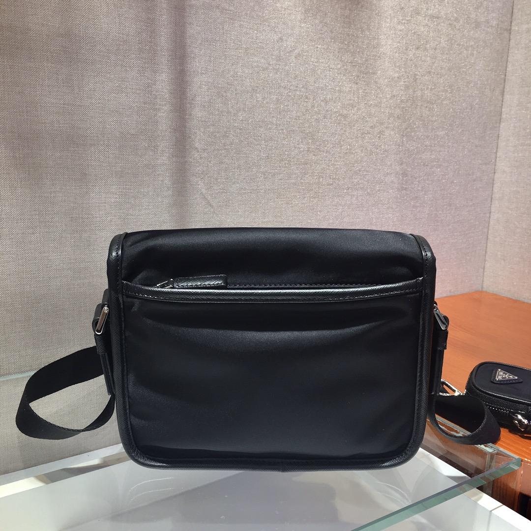 Prada Re-Nylon and Saffiano Leather Shoulder Bag - DesignerGu