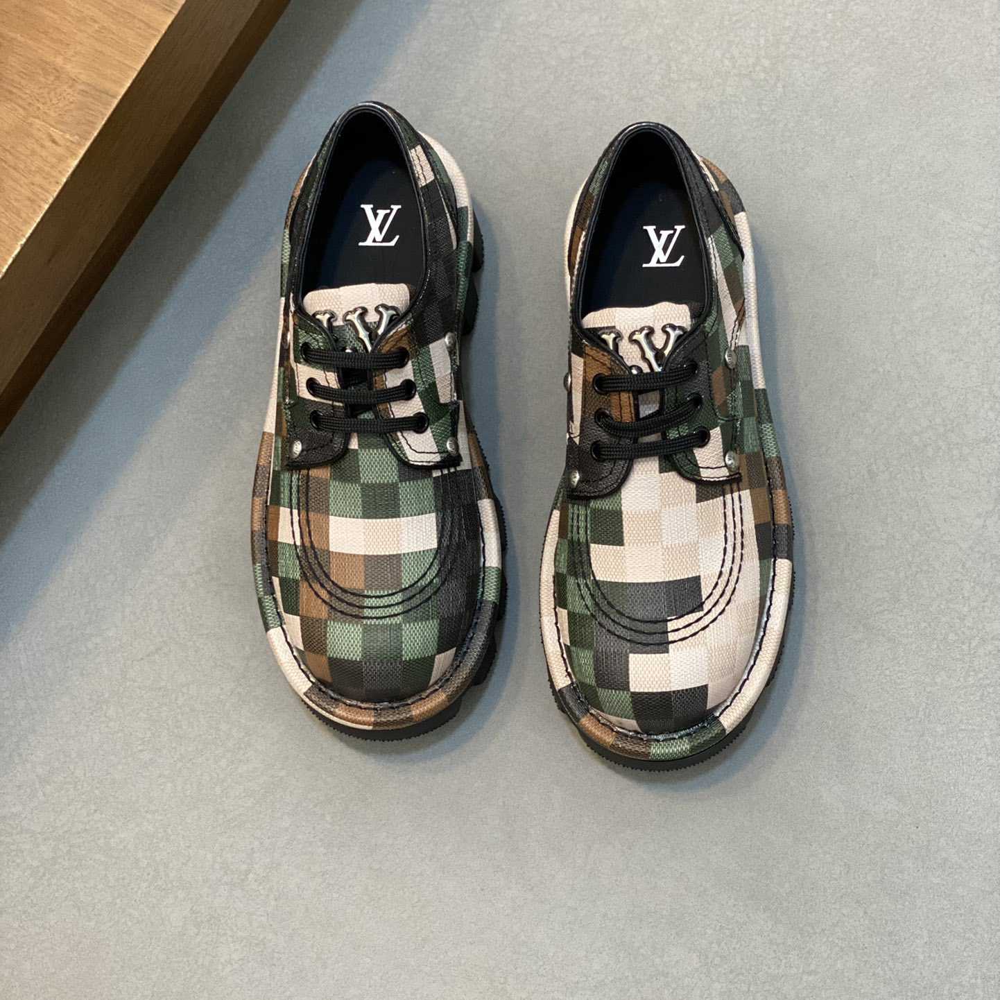 Louis Vuitton LV Checker Derby  1ACNFE - DesignerGu