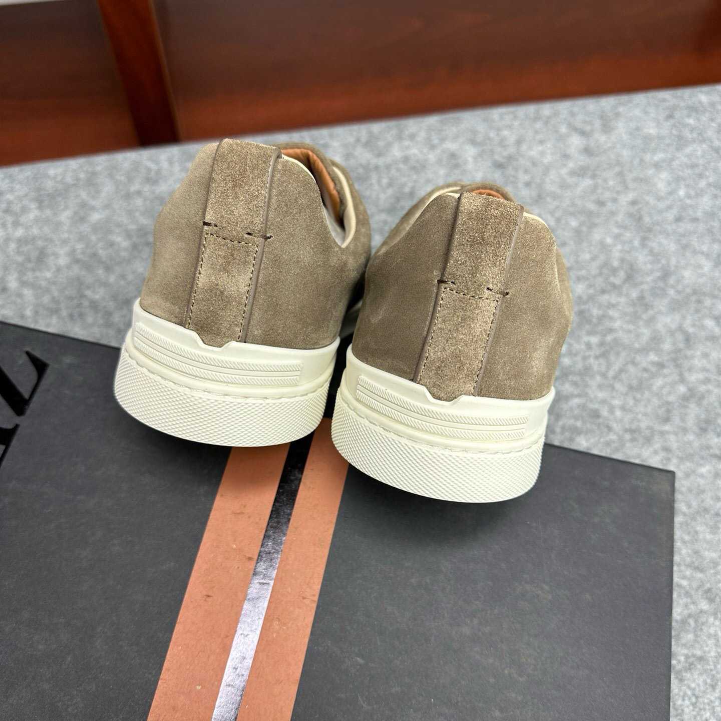 Zegna Suede Triple Stitch™ Sneakers - DesignerGu