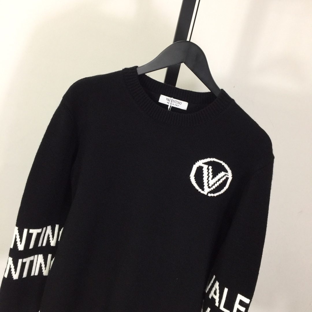 Valenti Logo Wool Sweater - DesignerGu