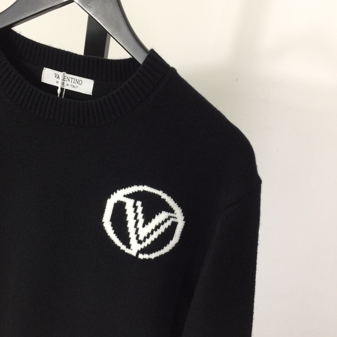 Valenti Logo Wool Sweater - DesignerGu