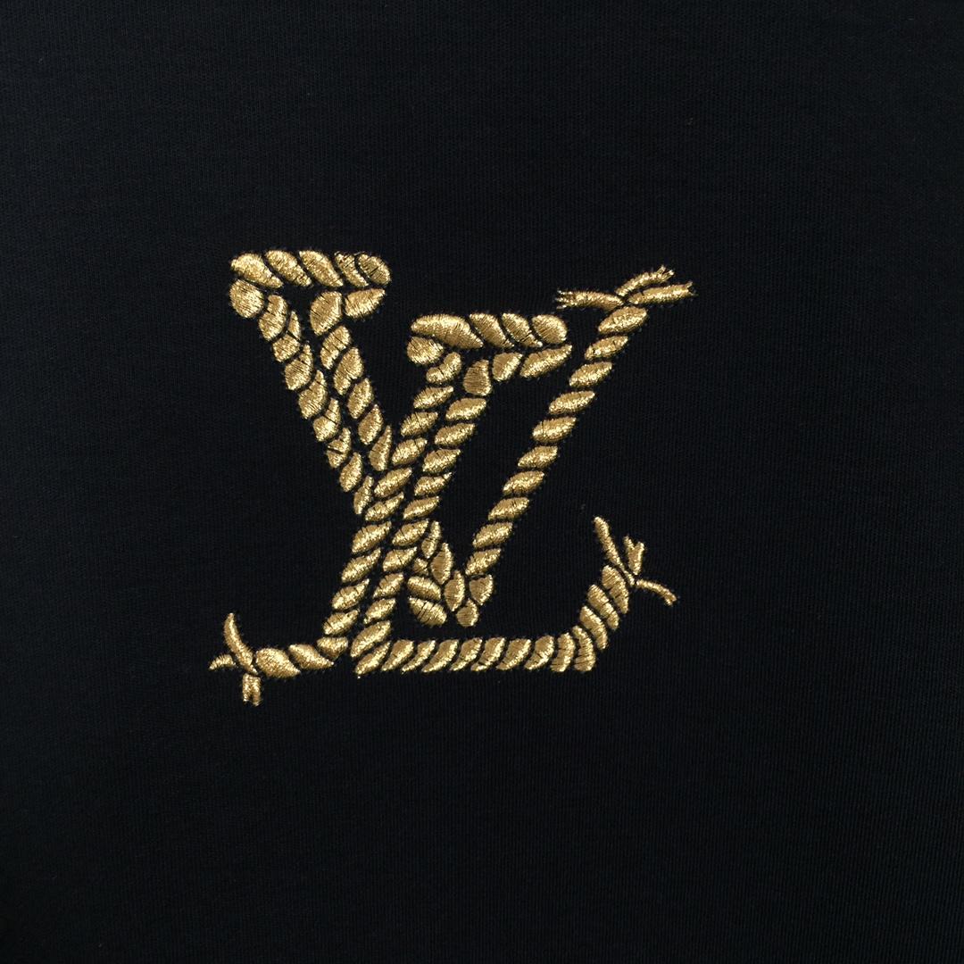 Louis Vuitton Logo Long Sleeve Tee - DesignerGu