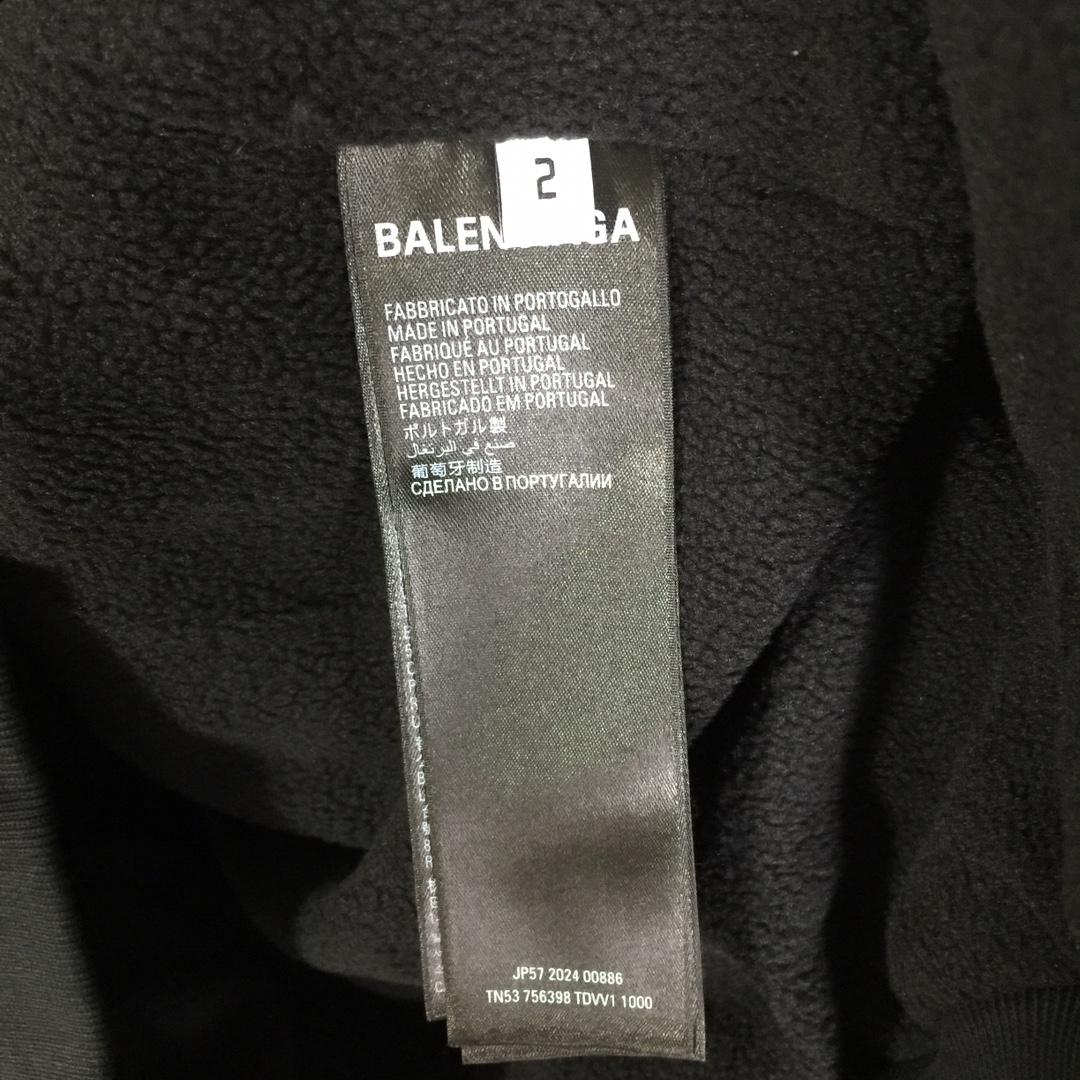 Balenciaga Pigalle Outerwear Zip-Up Hoodie In Black - DesignerGu