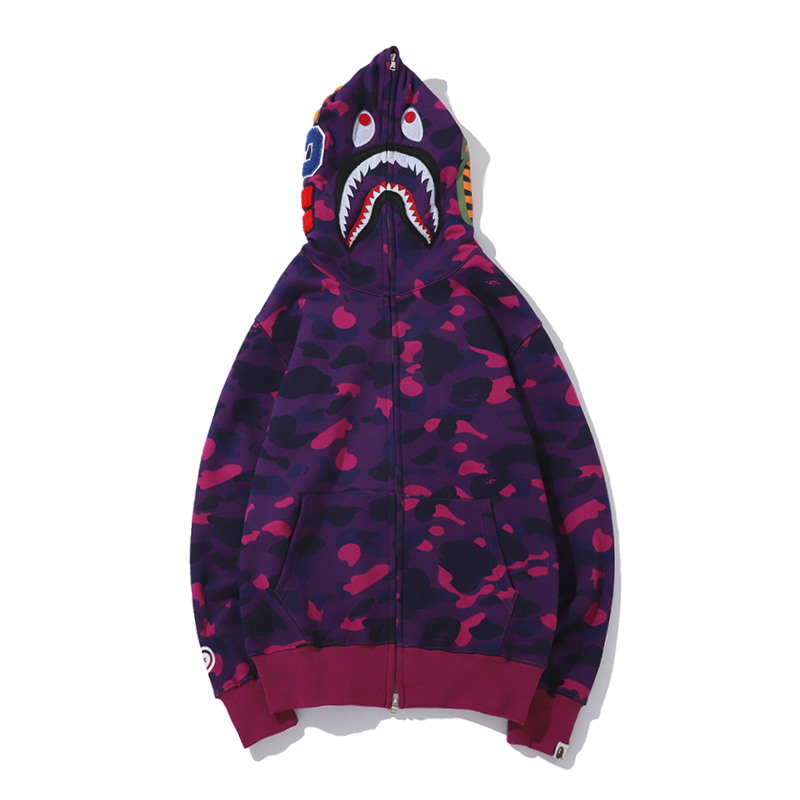 Bape Full Zip Double Hoodie - DesignerGu