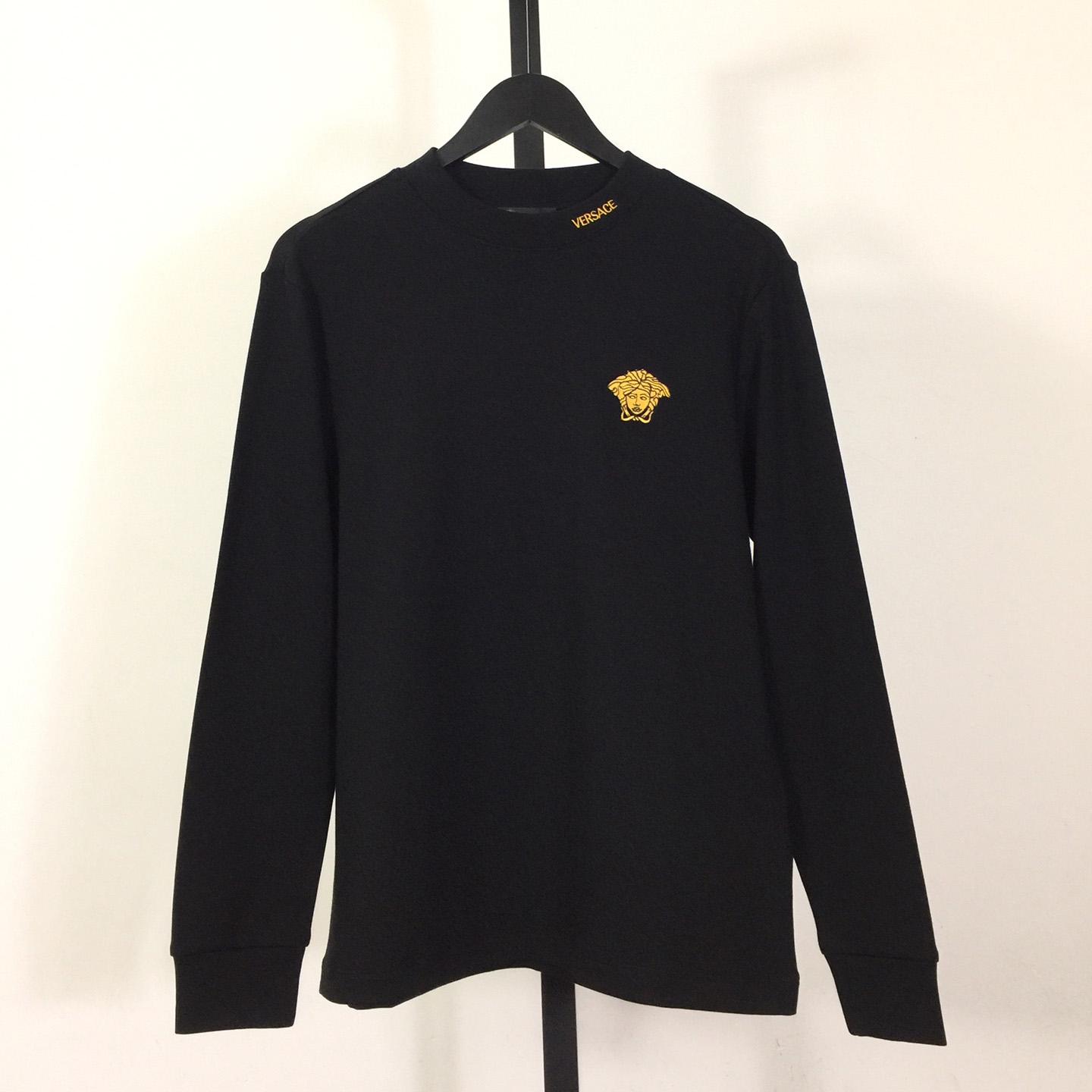 Versace Logo Long Sleeve Tee - DesignerGu