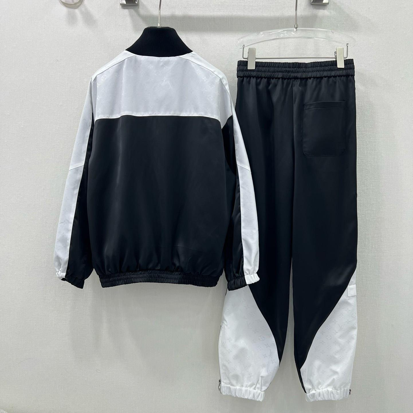 Louis Vuitton Color-Blocked Zip-Up Jacket & Jogging Pants  - DesignerGu