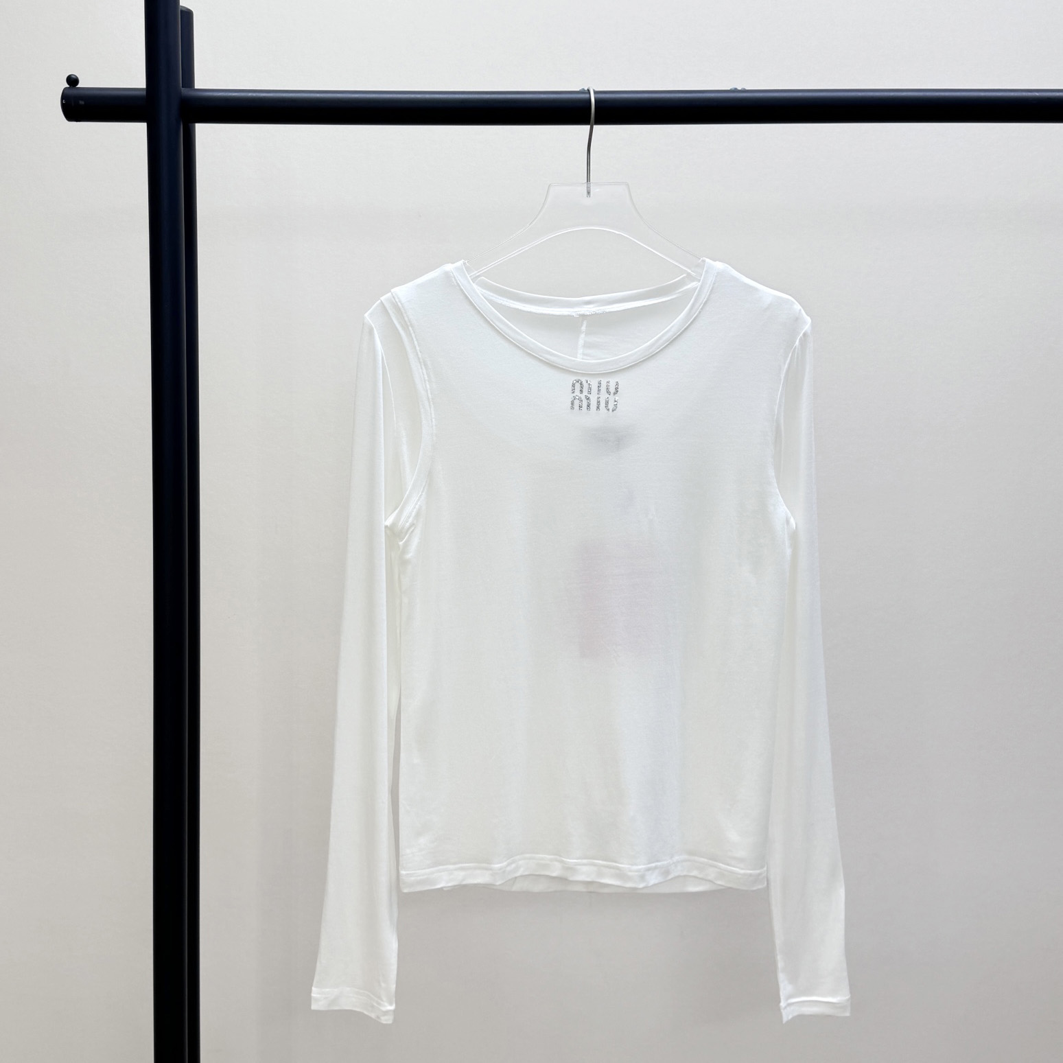 Miu Miu White Long Sleeve T-shirt - DesignerGu