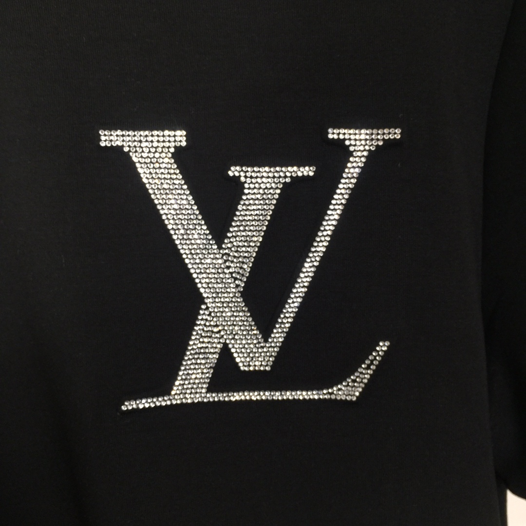 Louis Vuitton Logo Cotton T-shirt - DesignerGu