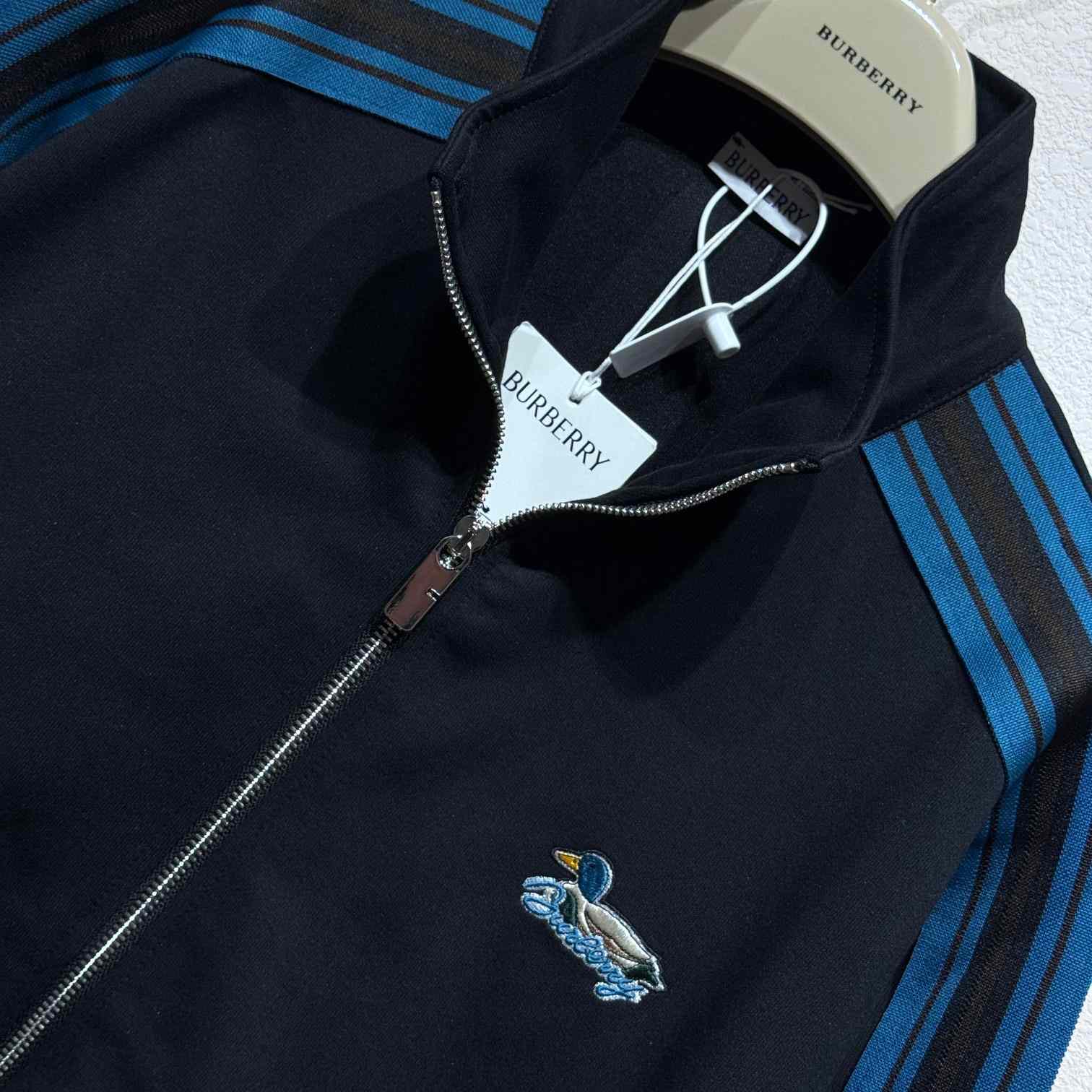 Burberry Striped Jersey Track Jacket - DesignerGu